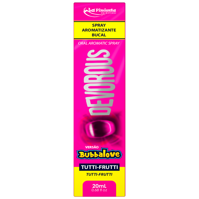 DEVOROUS BUBBALOVE CHICLETE SPRAY DESSENSIBILIZANTE BUCAL 20ML - LA PIMIENTA