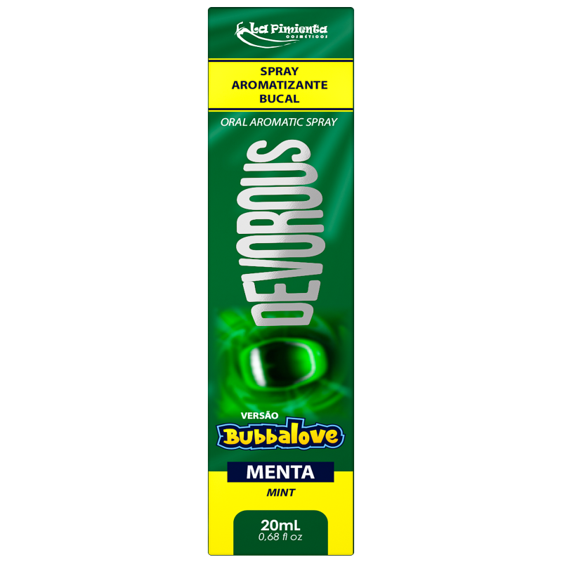 DEVOROUS BUBBALOVE MORANGO SPRAY DESSENSIBILIZANTE BUCAL 20ML - LA PIMIENTA