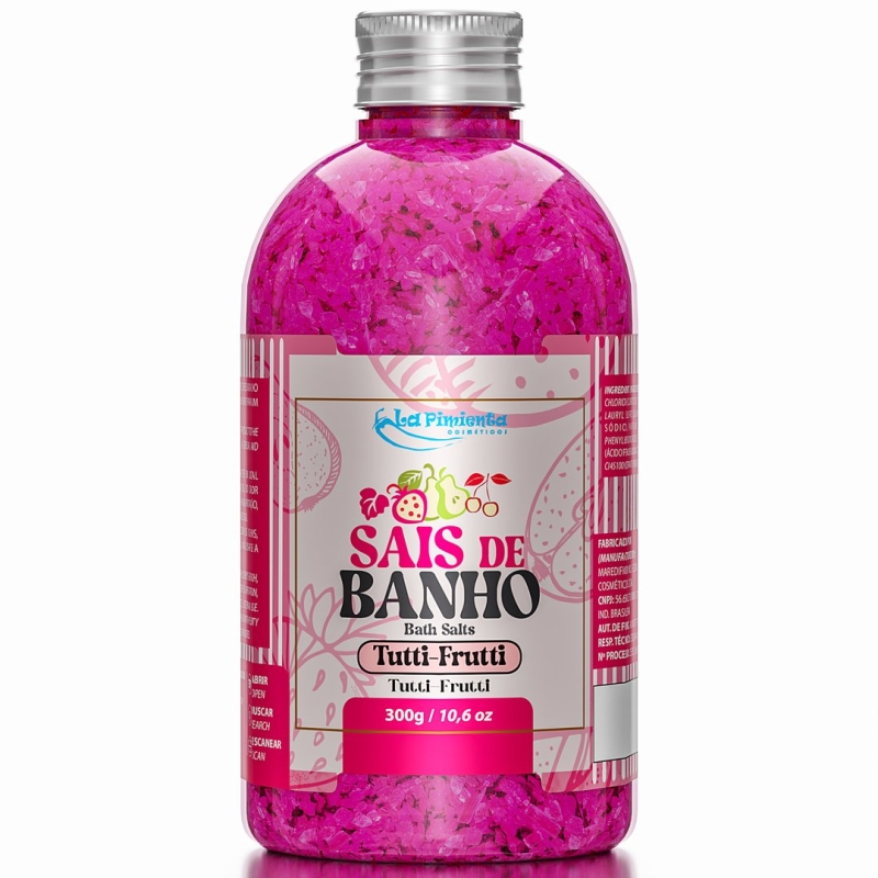 SAIS DE BANHO AROMATIZADO TUTTI FRUTTI 300G - LA PIMIENTA
