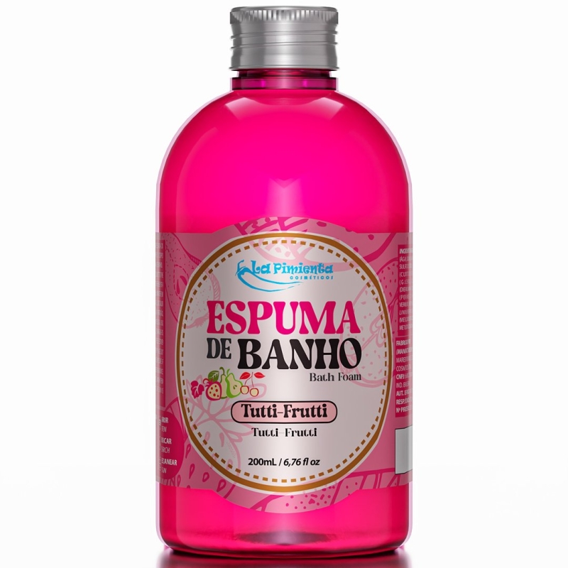 ESPUMA DE BANHO AROMATIZADO TUTTI FRUTTI 200ML - LA PIMIENTA