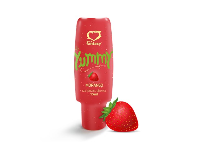 YUMMY MORANGO GEL COMESTÍVEL 15ML - SEXY FANTASY