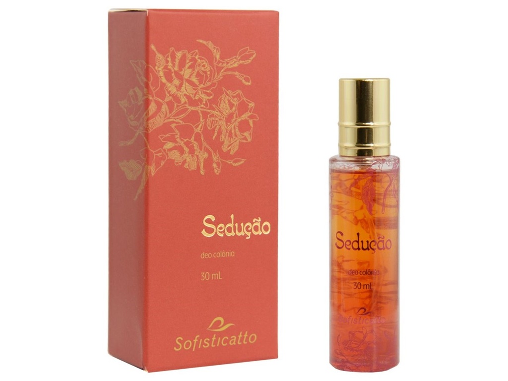 DEO COLÔNIA FEMININA SEDUÇÃO 30ML - SOFISTICATTO