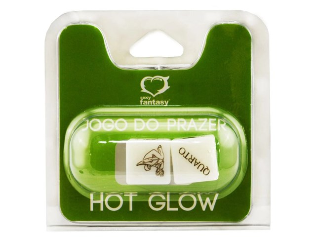 DADO JOGO DO PRAZER HOT GLOW 2 UNIDADES - SEXY FANTASY BR007