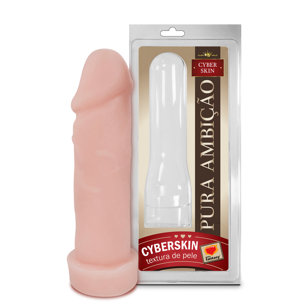 CAPA PENIANA EM CYBERSKIN 20X5,5CM - SEXY FANTASY 4.4
