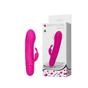 VIBRADOR COM ESTIMULADOR DE CLITÓRES E 10 MODOS DE VIBRAÇÃO - PRETTY LOVE 014292
