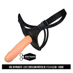 [0001078] CINTA COM PRÓTESE DE 17X4CM COM AJUSTE LATERAL CREME - LA PIMIENTA L222