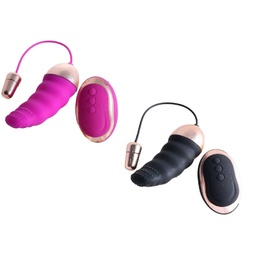 [000205] BULLET CÁPSULA VIBRATÓRIA TEXTURIZADA RECARREGÁVEL COM CONTROLE REMOTO JUMP EGG WEE - BW017/1915