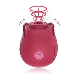[000265] ESTIMULADOR CLITORIANO EM FORMATO DE ROSA SUGADOR COM ONDAS DE VIBRAÇÃO COM 10 MODOS - SU026 7288