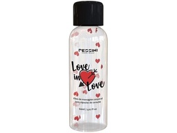 [000285] LOVE IN LOVE ÓLEO DE MASSAGEM CORPORAL COM CÁPSULAS DE CORAÇÃO 60ML - PESSINI