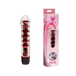 [000829] VIBRADOR TRANSLÚCIDO MULTIVELOCIDADE COM CAPA LISA - IMPORTAÇÃO PE011B PS011